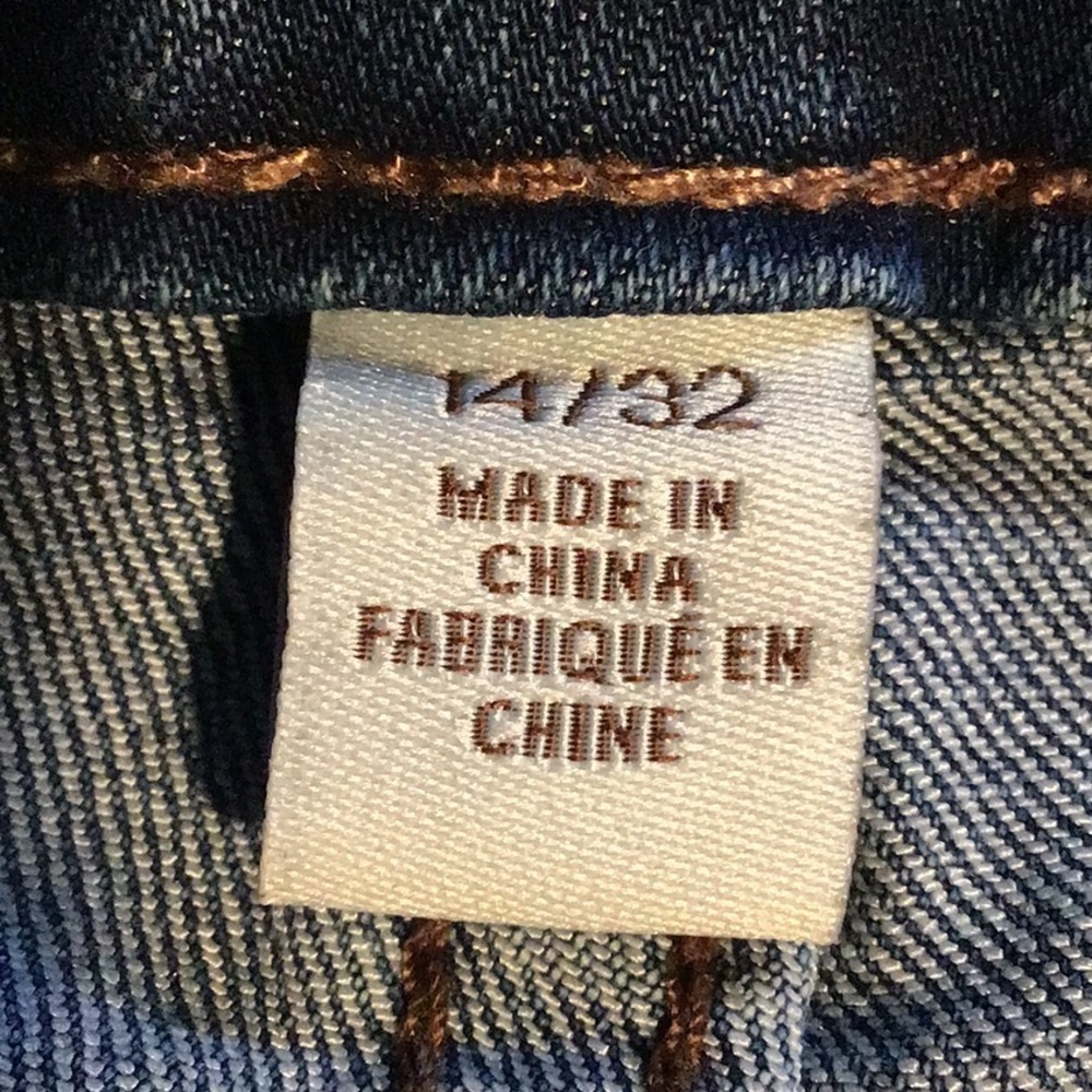 sac300 👖Vintage America High Rise skinny Size 14 w/ 29" inseam - Picture 4 of 5
